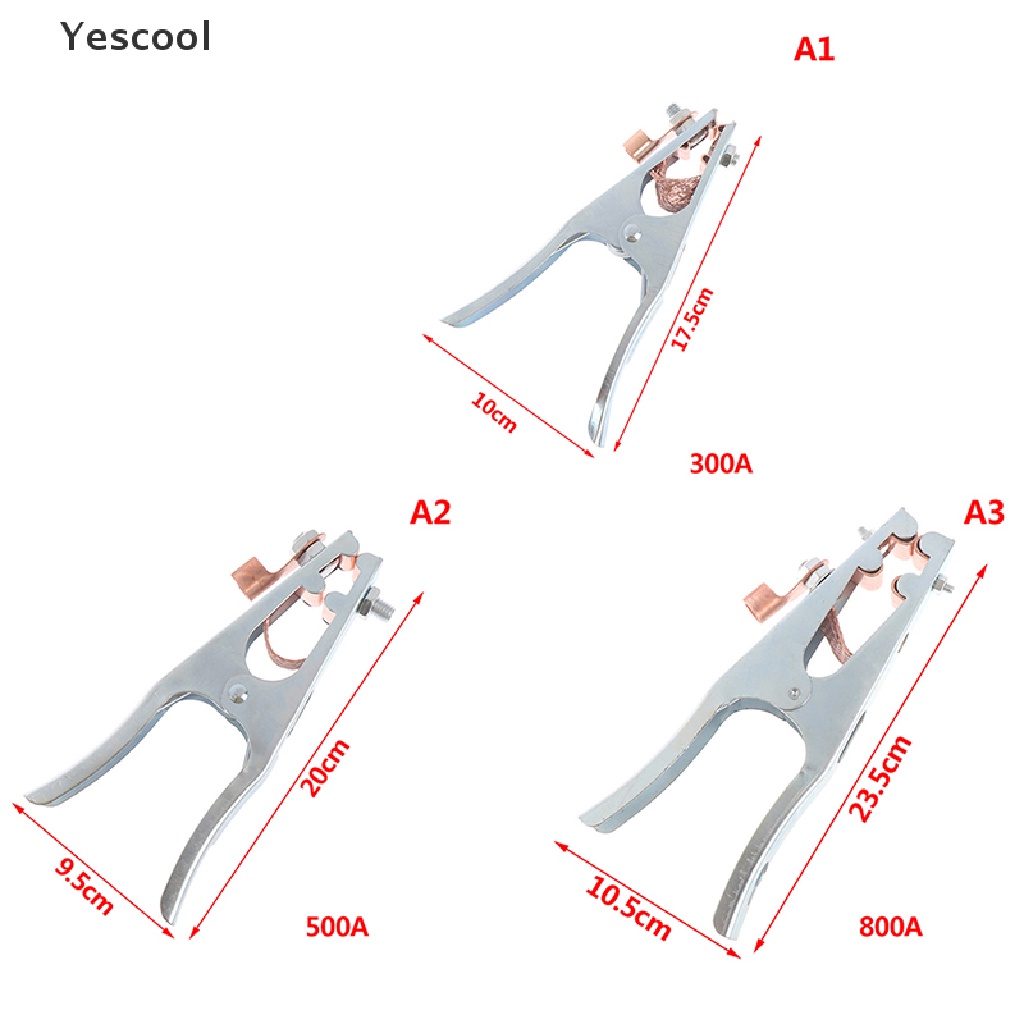 Yescool 300A 500A 800A Klip Penjepit Kabel Ground Untuk Las