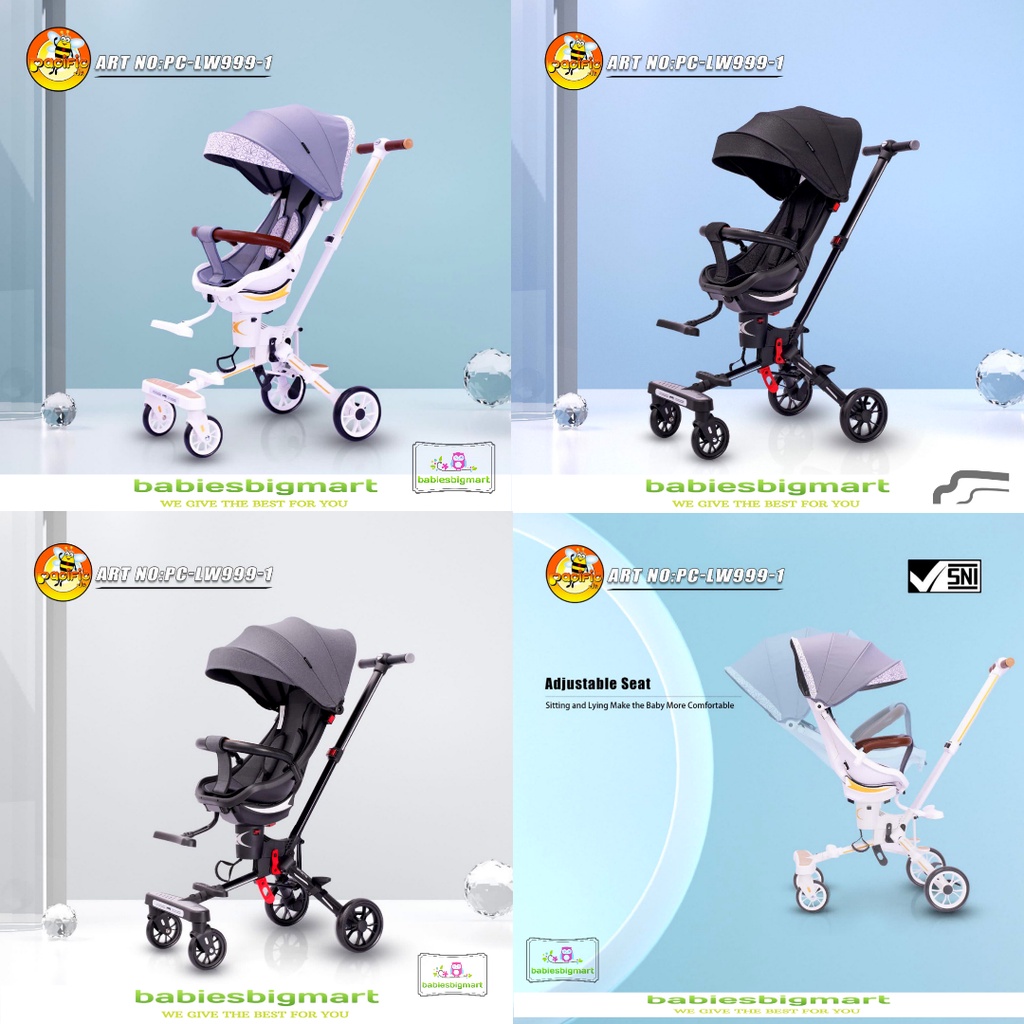 MAGIC STROLLER PACIFIC LW 979 , 959 , 989 , 999 1 , 129 KERETA DORONG STROLER PRAKTIS NEW MURAH