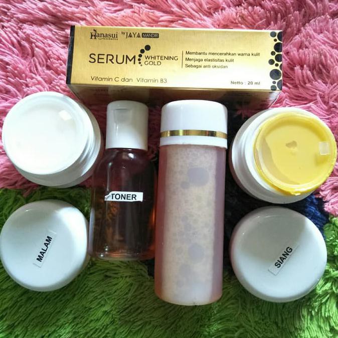 Jual Krim Hn Gr Dan Serum Gold Hanasui Paket Free Paket Shopee Indonesia