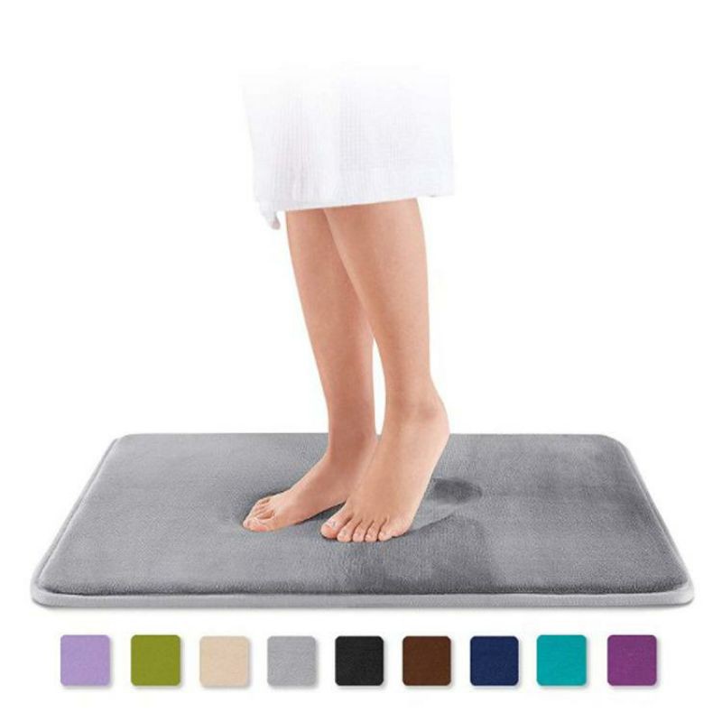 Keset Kaki Anti Slip / Keset Kamar Mandi / Bahan Memory Foam Lembut