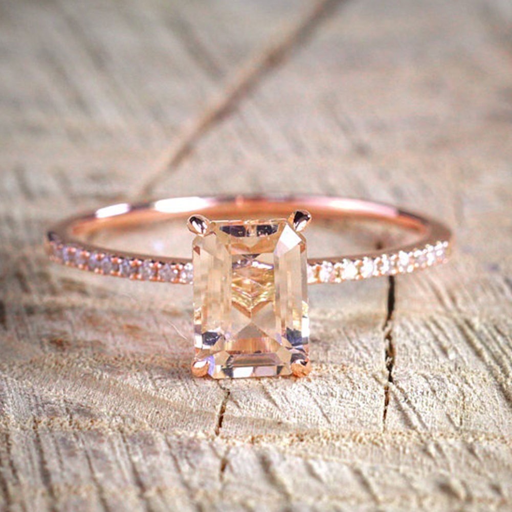 Hu Hu Hu Hu Hu Alat Bantu Pasang Kacamata♡ 2pcs Cincin Wanita Warna Rose Gold Untuk Hadiah Ulang Tahun