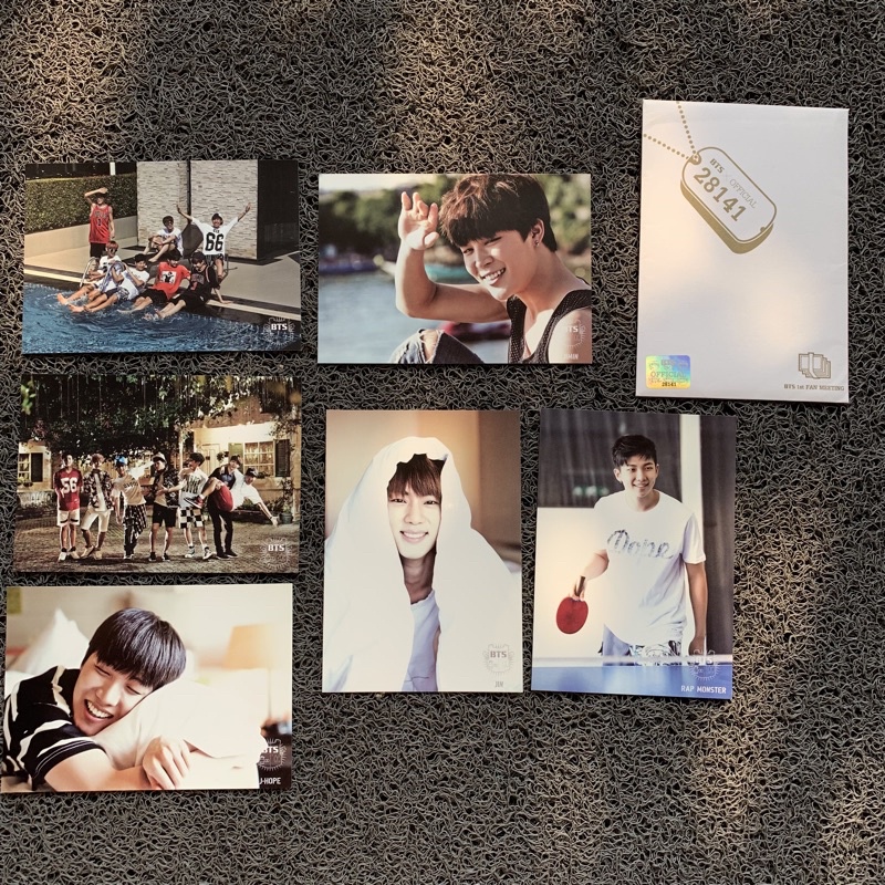 [RARE] POSTCARD BTS 1ST MUSTER FAN MEETING - INAUGURATION CEREMONY 2014 LIMITED EDITION JIMIN JIN RM