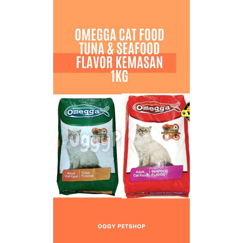 OMEGGA CAT FOOD TUNA FLAVOR  MAKANAN KUCING KEMASAN 1Kg