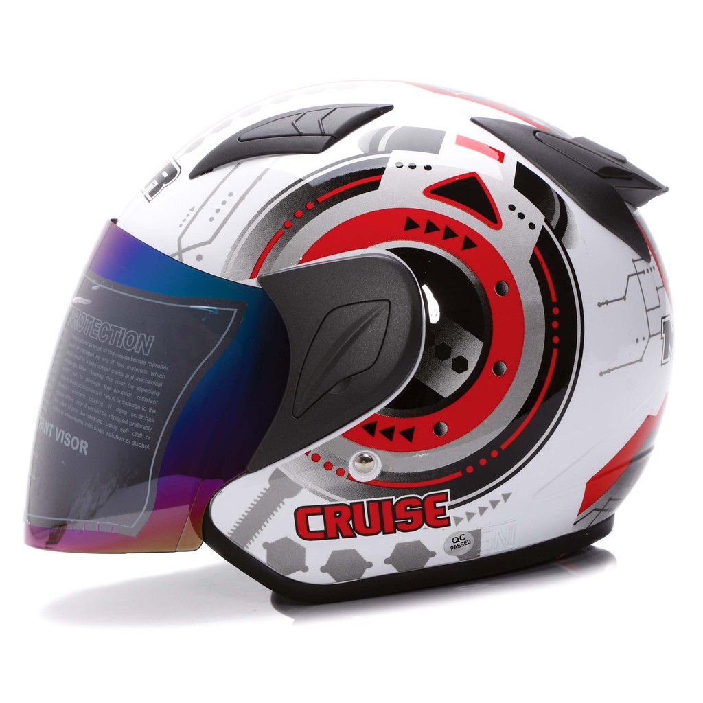 [Helm Dewasa] MSR Helmet Javelin - Cruise - Putih Merah