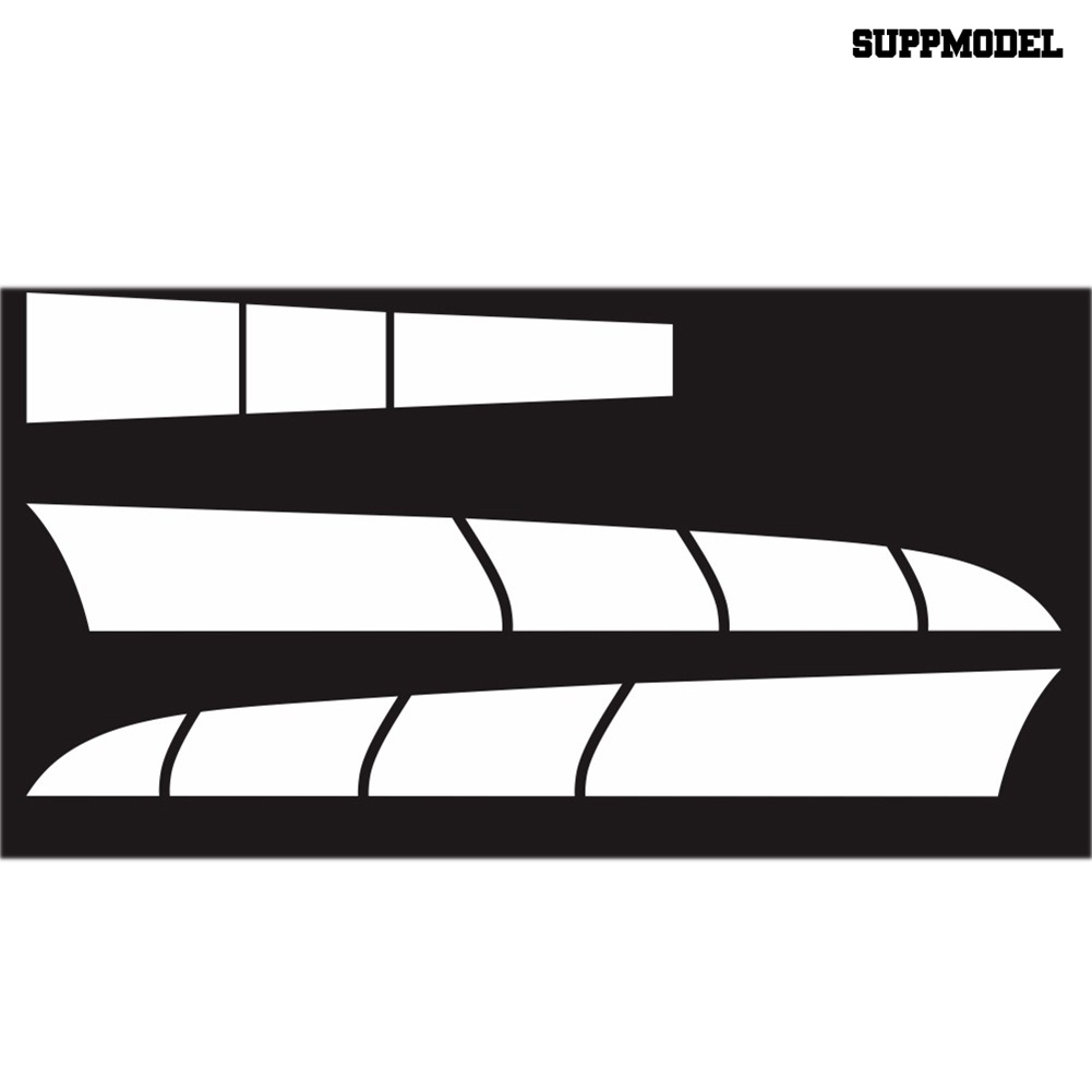 3pcs / Set D-1057 Stiker Strip Dekorasi Eksterior Mesin Mobil