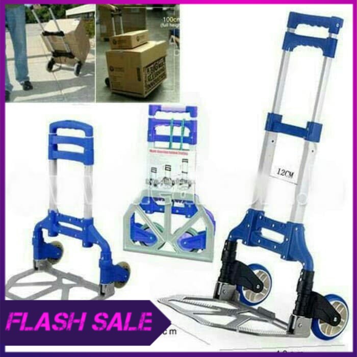 TROLI BARANG BISA DI LIPAT   TROLLY SERBAGUNA   LIPAT BESI