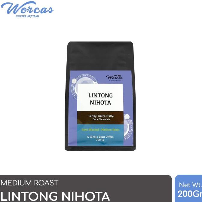 

[COD] WORCAS Arabica Lintong Nihota 200 Gram - Medium Roasted Coffee [COD]