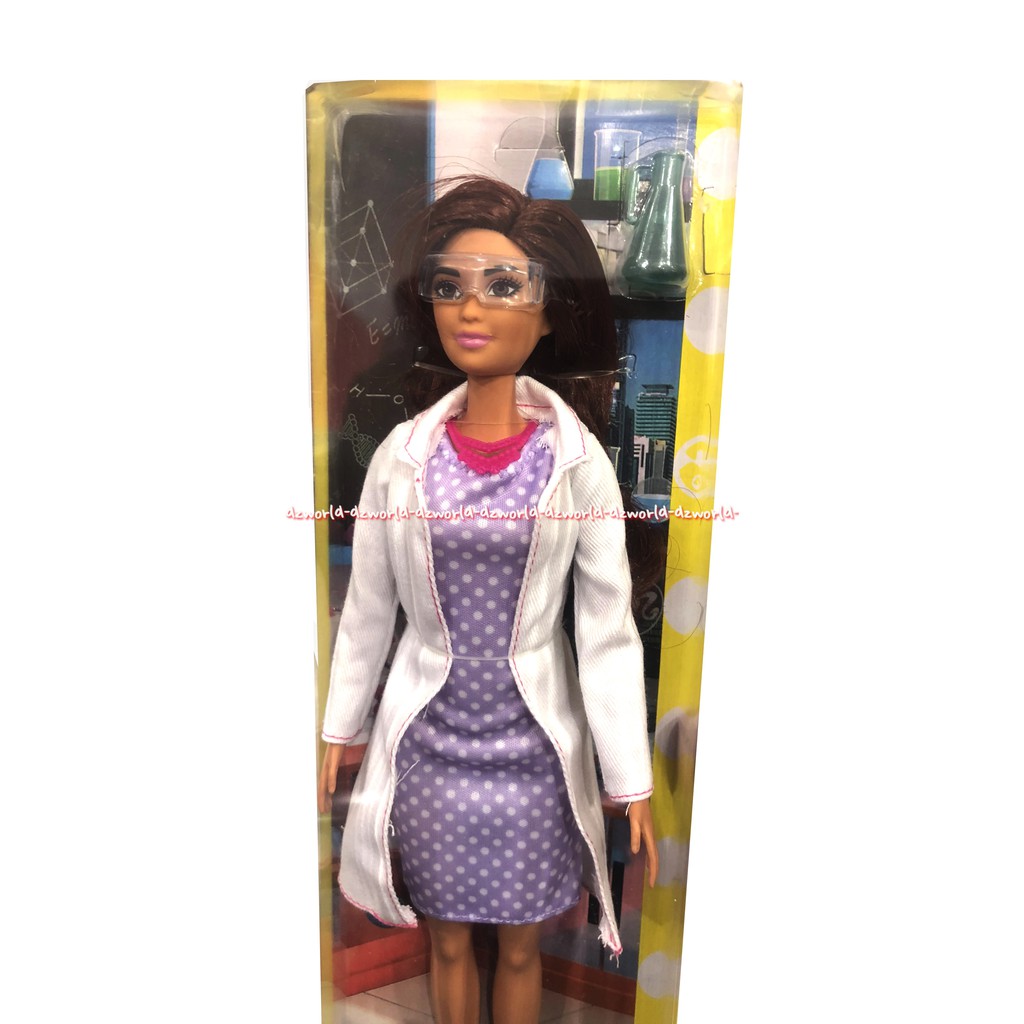 Barbie Scientist Peneliti Boneka Berbie Carries Boneka Profesi Ilmuwan Barbie Carrier Doll