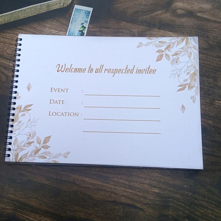 

[KODE 6FLRI] BUKU TAMU PERNIKAHAN / GUEST BOOK HARD COVER (GB-13)