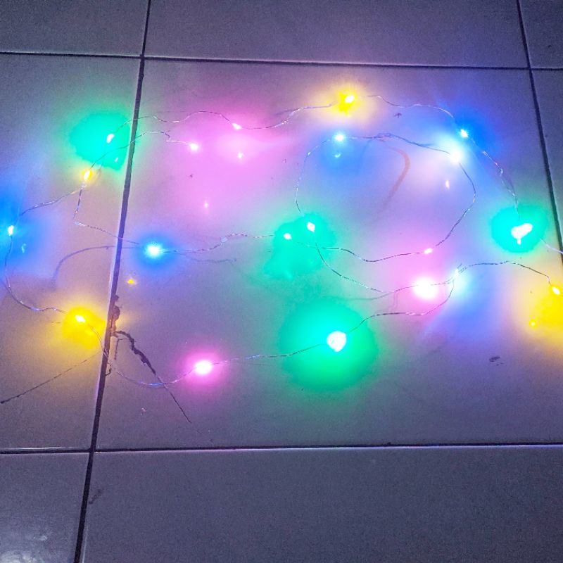 Lampu led layangan tumbler rainbow lampu kawat hias layang layang panggung natal tanaman 17an kelap kelip