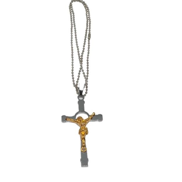 ♕ KALUNG SALIB PRIA WANITA EMAS SILVER / KALUNG LIONTIN SALIB ✯