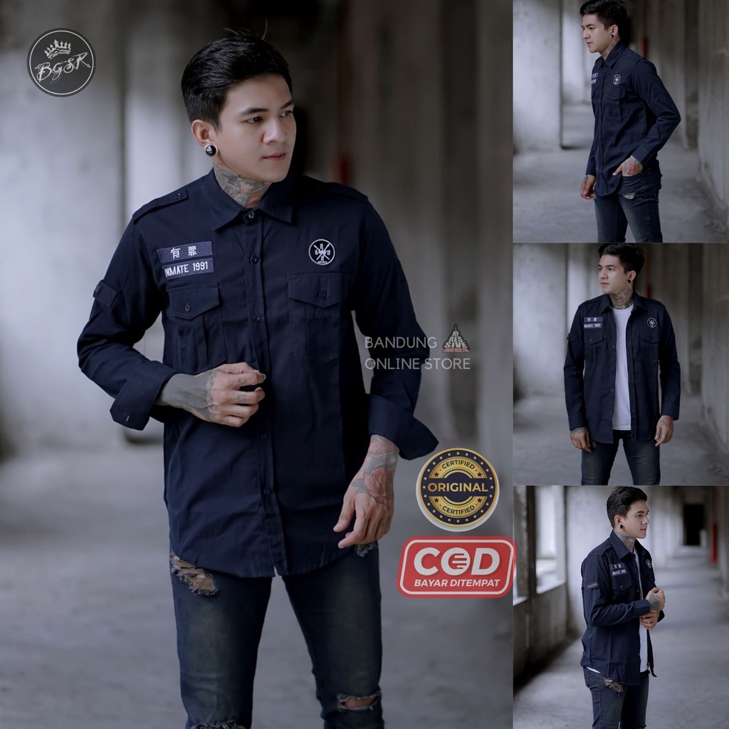 [COD] - KEMEJA PRIA  / KEMEJA INMATE BGSR / KEMEJA COTTON / KEMEJA TACTICAL PRIA / KEMEJA CASUAL / M