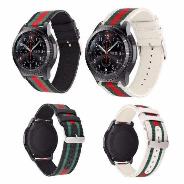 Nylon Leather Strap Band for SAMSUNG GEAR S3 Classic Frontier
