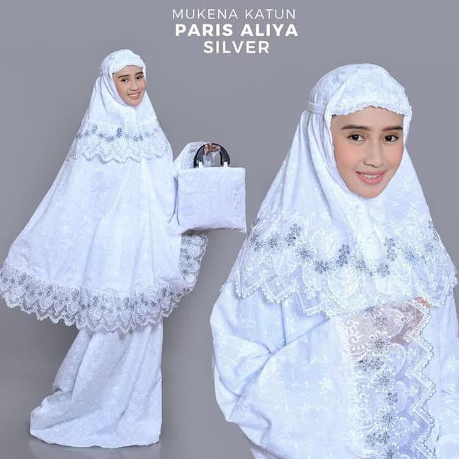 Mukena Katun Paris Aliya Putih