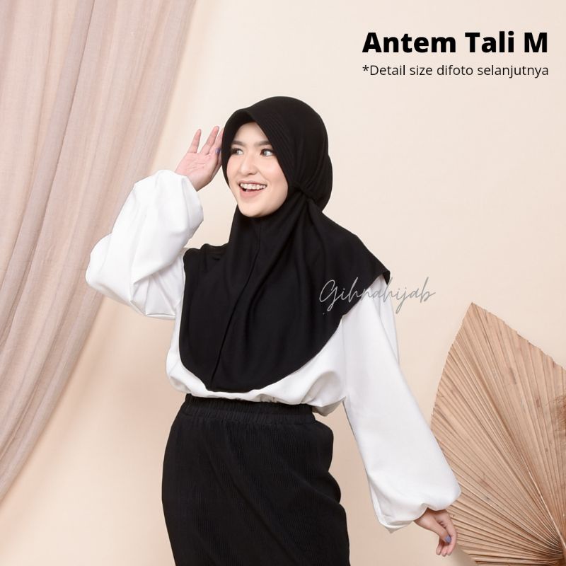 Hijab Instant Bergo Kaos Antem Tali M pet