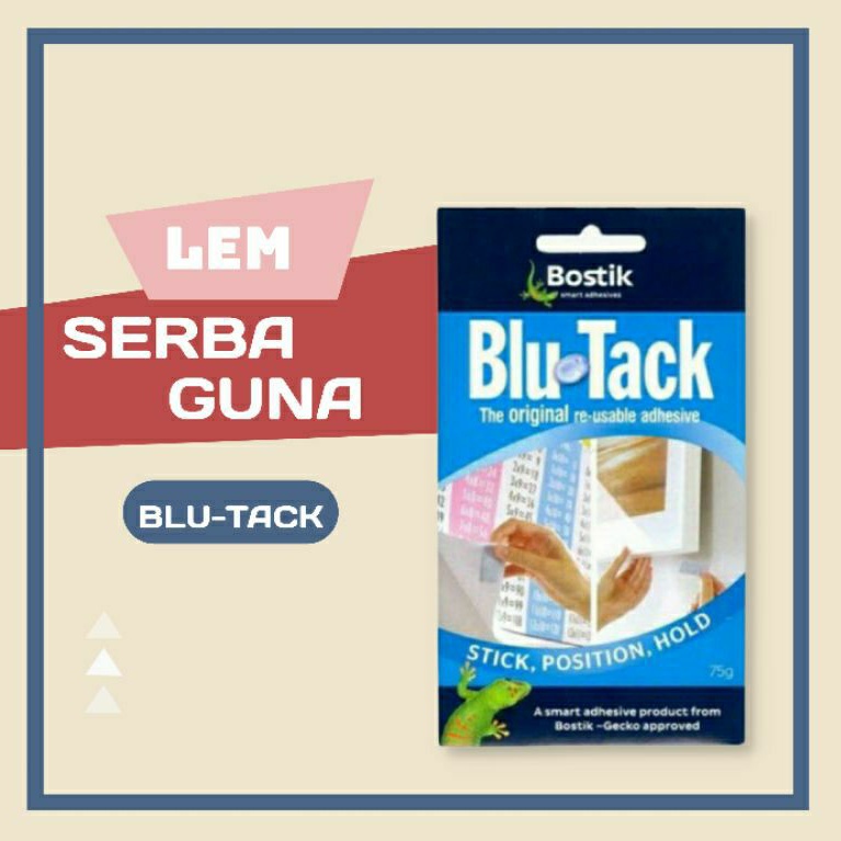 

LEM PEREKAT SERBA GUNA/BOSTIK ORIGINAL BLU TACK 75 GRAM