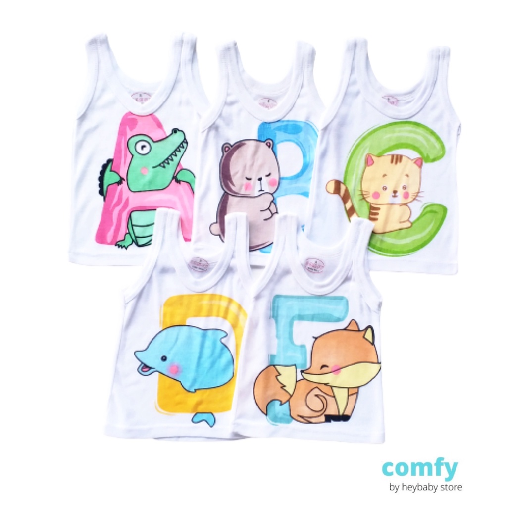 LittleAaron KAOS SINGLET MOTIF ANAK kaos dalam oblong anak laki2 dan perempuan newborn-3thn PART2