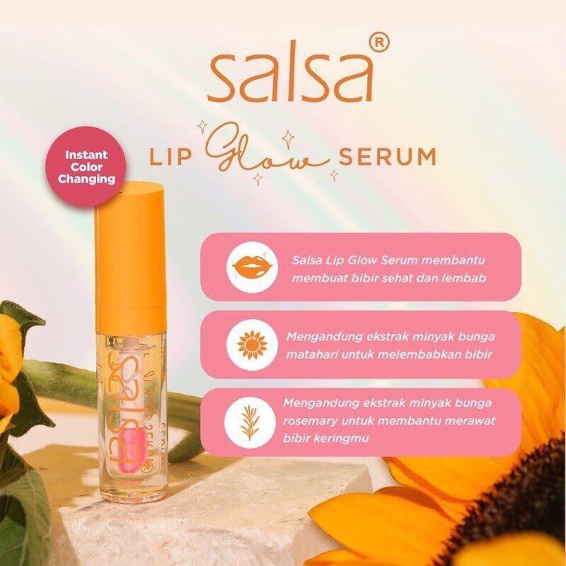 SALSA LIP GLOW SERUM LIPPIE LIPGLOSS VITAMIN SERUM BIBIR BPOM ORIGINAL