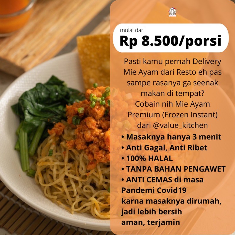 

Bakmie Ayam Keriting Super Resto Mie Ayam Frozen Instant