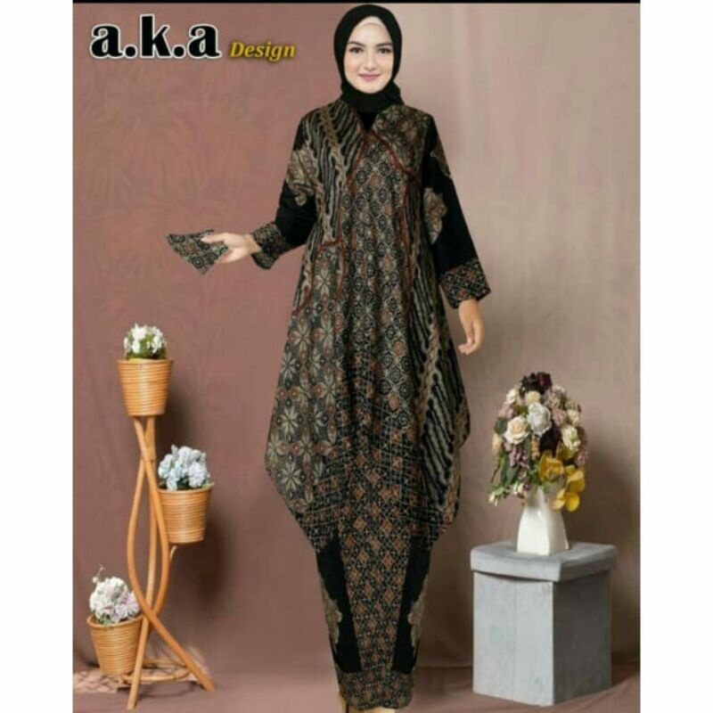 Ready NEW ARIVVAL SETELAN ROK BATIK VISCOZE PREMIUM QUALITY MODREN//SETELAN GAMIS MURAH//SETELAN ROK