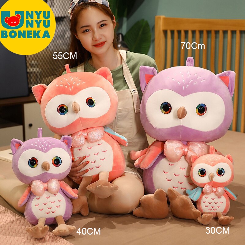 Boneka Import roumang owl 40CM burung hantu animal kado ultah