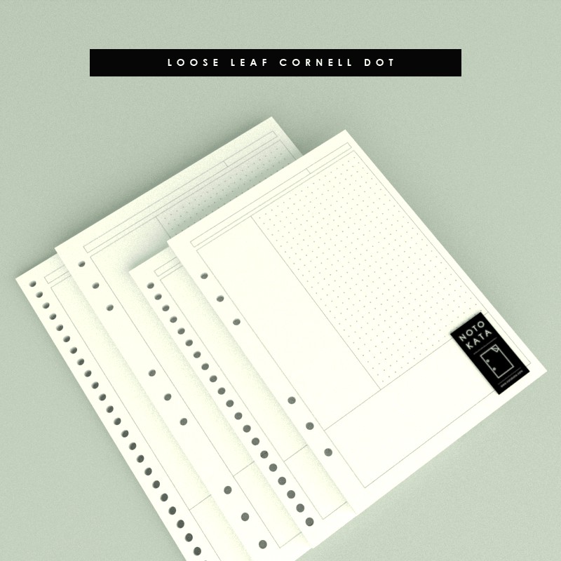 Loose Leaf Cornell Dot - B5 A5  Shopee Indonesia