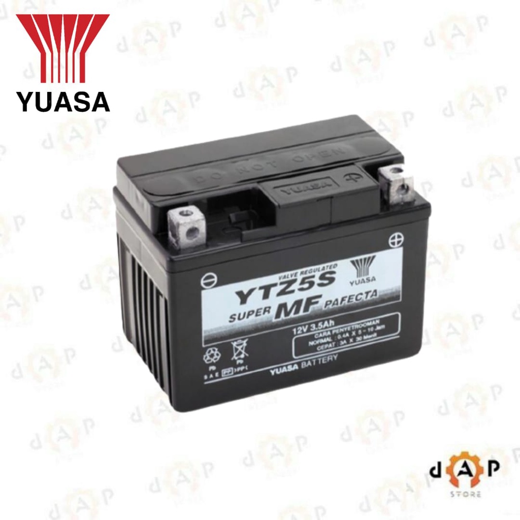 ACCU YUASA YTZ5S // ACCU KERING // ACCU MOTOR BEAT, VARIO, SPACY, SCORPIO