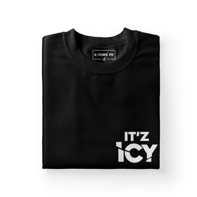 Baju Kaos Kpop itzy it'z ICY logo kecil