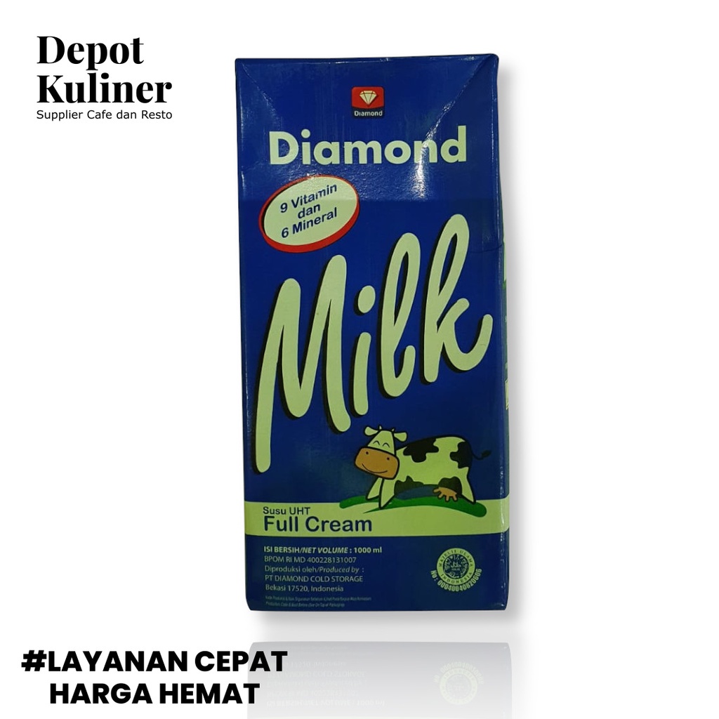 Susu Diamond Full Cream UHT 1 Liter