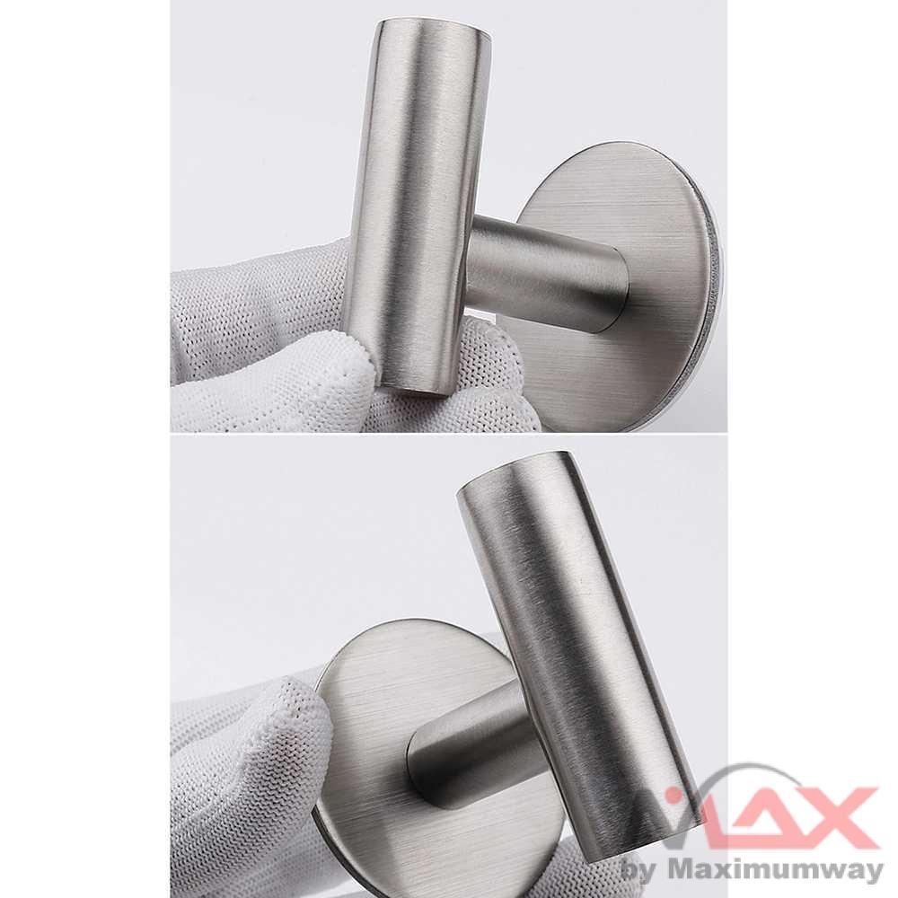 VISCOSE Gantungan Dinding kamar mandi besi anti karat gantungan peralatan mandi handuk sikat badan spon foam Hook Hanger Stainless Steel 1 PCS Kait Tunggal Baja Tahan Karat untuk Meninju Kait Logam Inovatif Tidak Berkarat Tahan Lama untuk Menggantung Kain