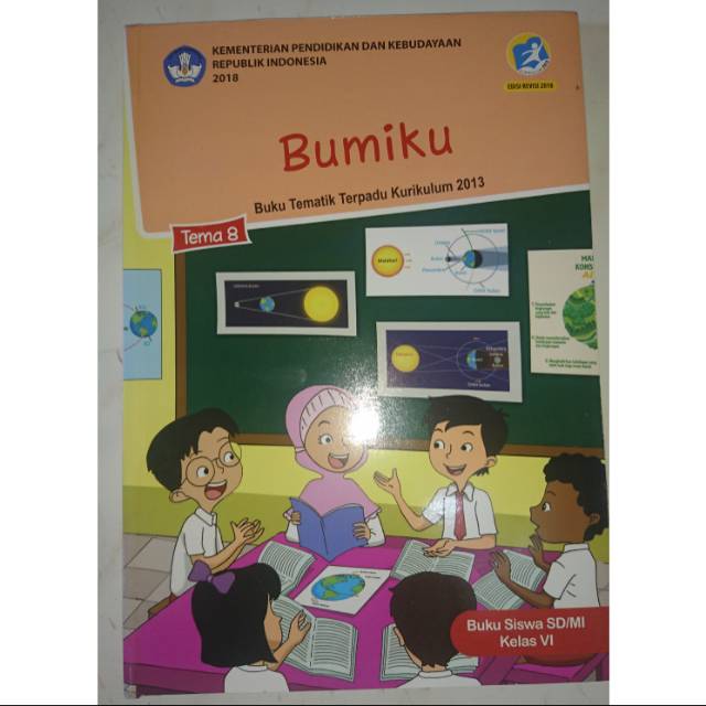 Buku Siswa Kelas 6 Tema 8 Bumiku Revisi Tematik K13 Shopee Indonesia