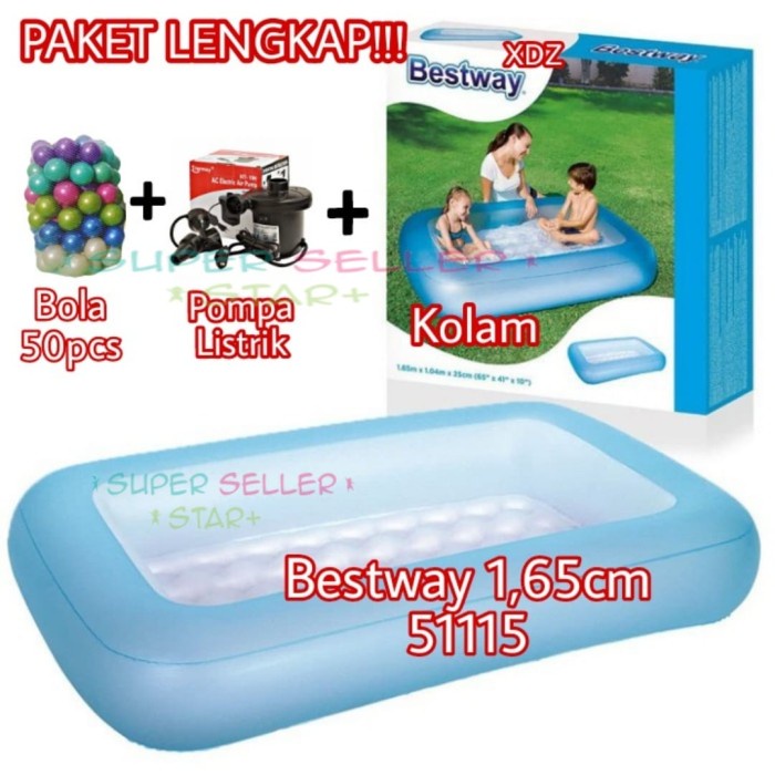 KOLAM RENANG BESTWAY 51115/KOLAM ANAK BESTWAY KECIL/KOLAM BESTWAY 165