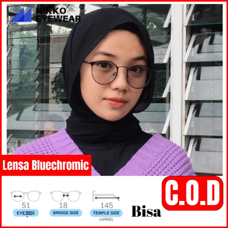 Frame Kacamata 1326, Gratis Lensa BLUECHROMIC, Kacamata Antiradiasi,Kacamata Baca, Kacamata Korea