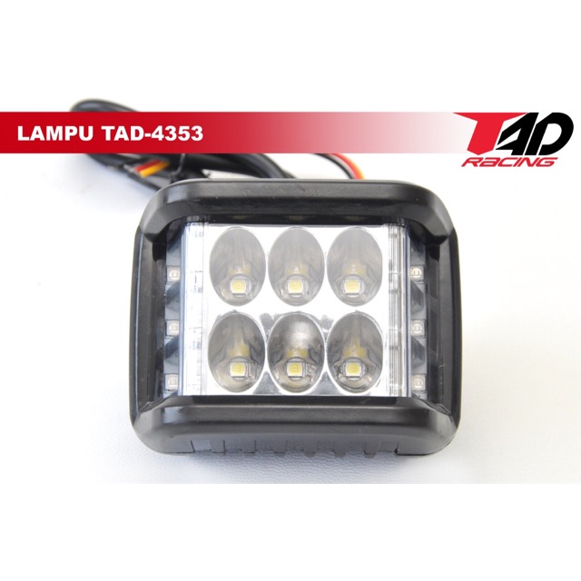 Lampu Tembak Sorot 12 Led TAD 4353 Kabut Fog Lamp Motor Mobil Variasi Modifikasi
