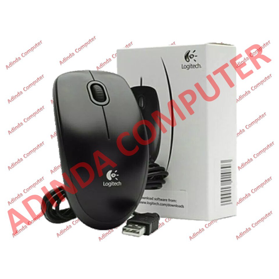 Mouse USB Logitech B100 Original Garansi Resmi