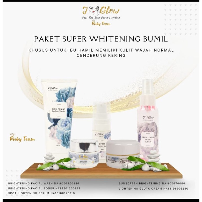 Jglow PAKET IBU HAMIL (100% AMAN DAN BPOM)AMPUH MENCERAHKAN WAJAH BUMIL