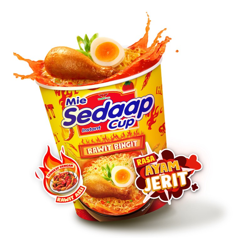 

SEDAAP Mie Ayam Jerit Rawit Bingit Cup [75 g]