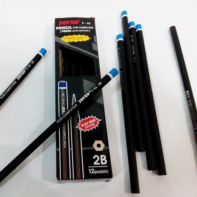 

Pensil Joyko P-92 2B Black Wood / Pencil For Computer / Pensil Joyko