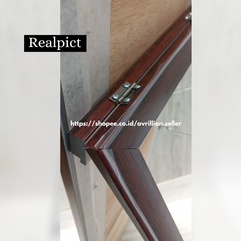 Cermin Full body Kaca Aesthetic Cermin Standing Mirror Dinding Minimalis Rias UK.127 X30 CM Termurah-3