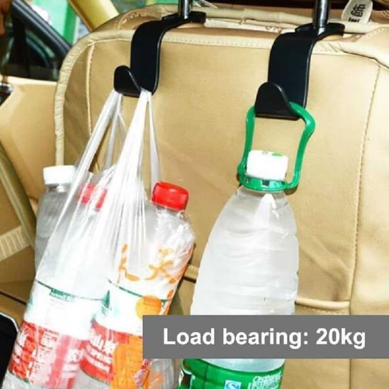 Gantungan kait pengait barang tas belanjaan di mobil organzier mobil multifungsi car Hook hanger holder headrest