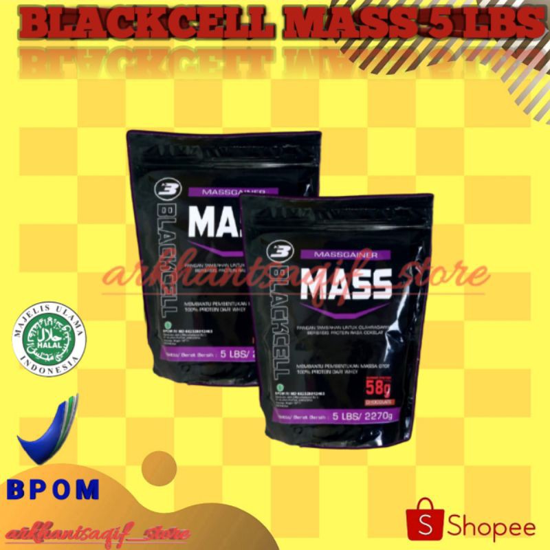 bc mass blackcell gainer 5lb 5lbs best mass coklat BPOM HALAL