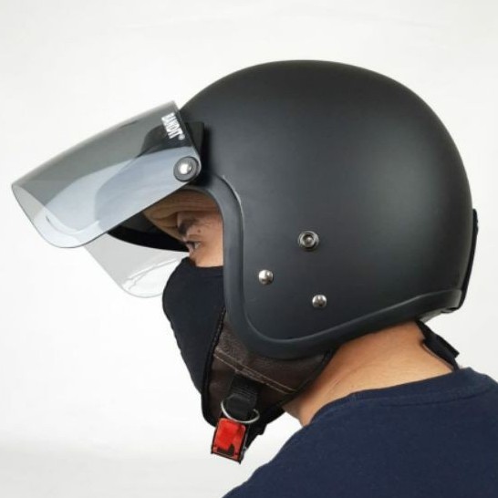 HELM BOGO DEWASA FULL LEHER SNI ADERGIO DESIGN