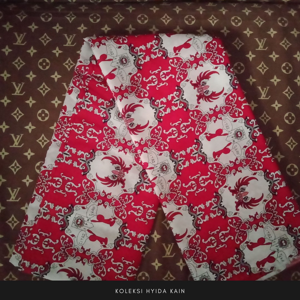 Kain Batik IPM Harian SD Bahan Satin