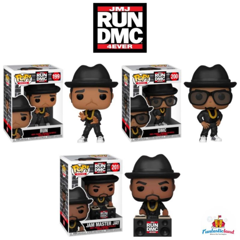 Original Funko POP Set Promotion Rocks RUN DMC - (3 Items)