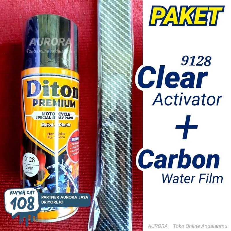 

PAKET DITON PREMIUM CLEAR ACTIVATOR 9128 + CARBON WATER FILM