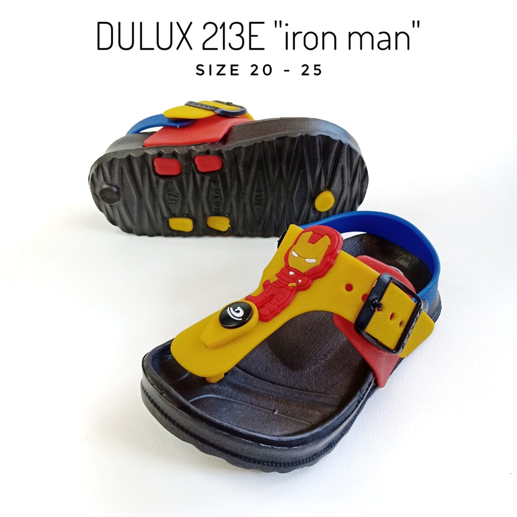 Sandal anak Ringan cowok dulux 213E motif Ironn man PKPKB-1