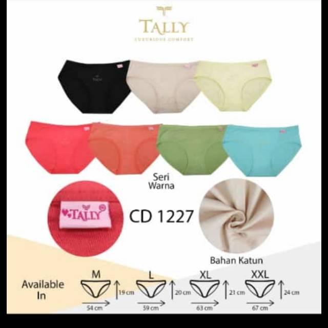 Celana Dalam (CD) Polos Katun - Tally CD 1227