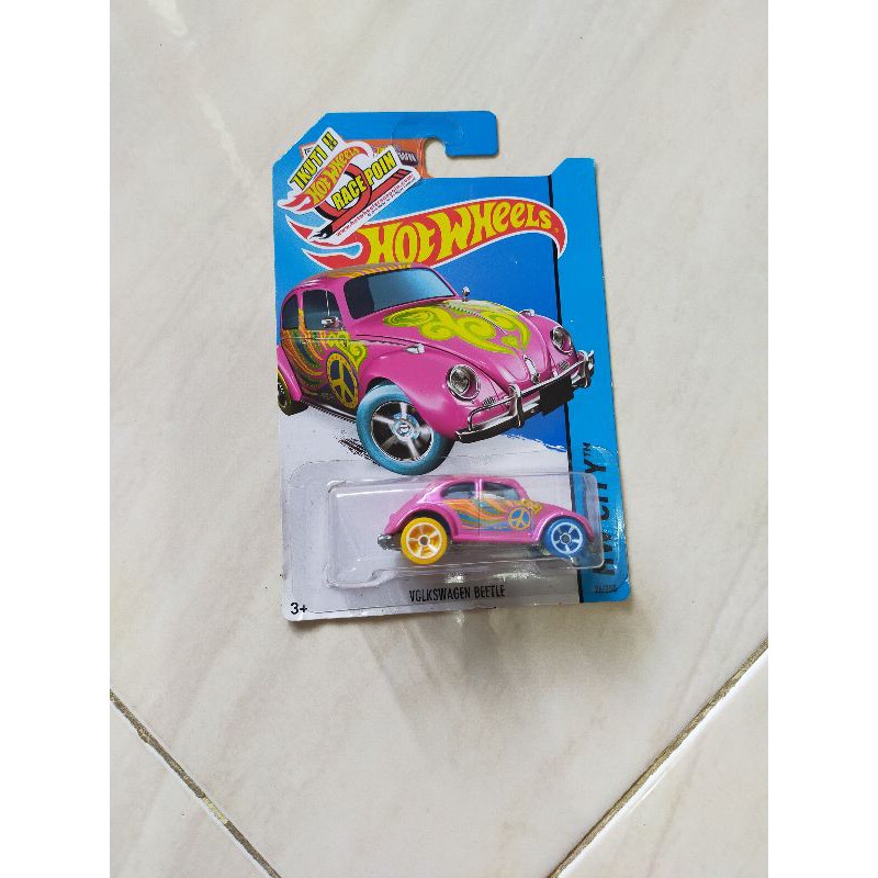 HOTWHEELS TREASURE HUNT VOLKSWAGEN BEETLE PINK