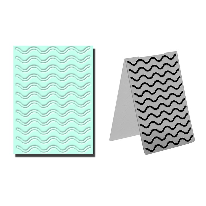 Waves Pattern Embossing Folder