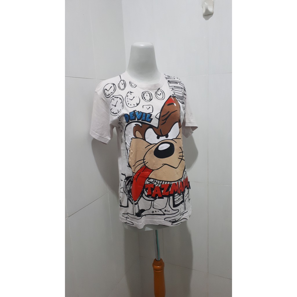 Preloved Kaos Karakter Kartun Tazmania